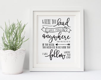 Gilmore Girls Poster- Where You Lead, I Will Follow Lyrics, Theme Song, Carole King, Lorelai Gilmore, Rory Gilmore