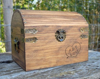 Rustic Wooden Card Box - Rustic Wedding Decor - Wedding Card Box - Rustic Wedding Card Box - Wedding Card Holder - Personalized Card Box