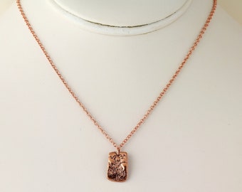 Copper Clay Pendant. Listing 111160996