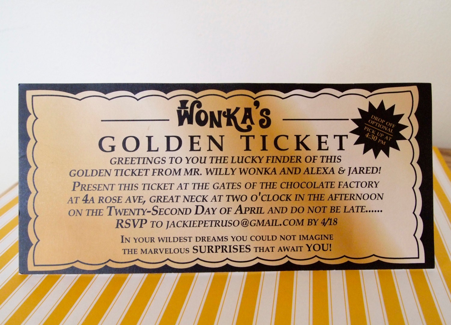 golden invitations
