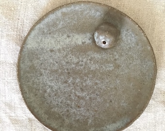 Handmade stoneware incense holder