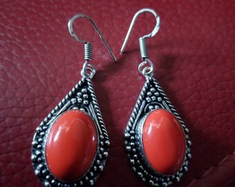 Red Coral Earrings!