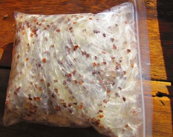 Milkweed Fluff, Asclepias Syriaca, Milkweed Seeds, Wedding Decor, Craft Supply, Rustic Decor, Milkweed Flyers