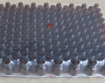 LOT OF 168 Amber Glass bottles 30 ml (1.0 oz) with caps and orifice reducer