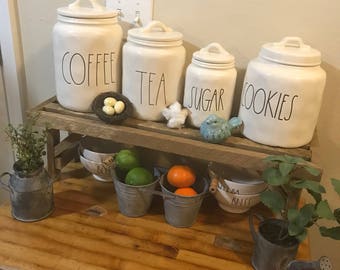 Farmhouse style stand/Rae Dunn Canister Stand/Sink Stand