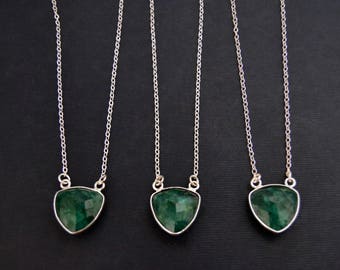 Emerald pendant | Etsy