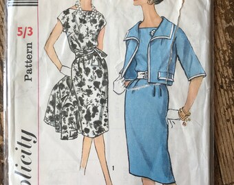 1960s Vintage Original Simplicity 3887 Slenderette Sewing Pattern
