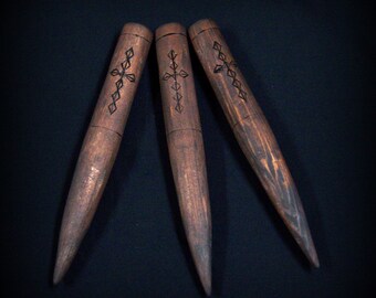 Classic Handmade Wooden Vampire Stakes - The Priest - Set of 3