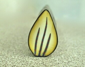 Petal Cane. Polymer Clay Cane, Raw Millefiori Cane, Handmade Cane, Craft Supply, Floral Crafts, Woodland Crafts, Jewelry Crafts