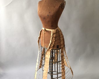 Antique bustle hoop skirt
