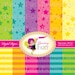 12 Digital Papers Rainbow Backgrounds Colorful Paper Pack Vivid Digital Scrapbook Kit DIY layout images Personal & Commercial Use pf00024-2