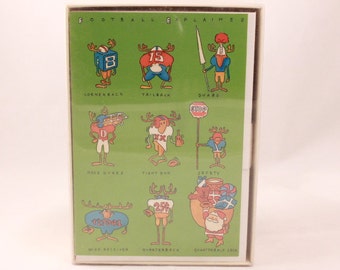 Hallmark Christmas Cards. 25 Cards and 26 Envelopes. Moose Football
