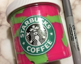 Large Dragon Frappuccino Slime - Starbucks Slime