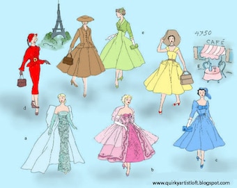 Pattern: Vintage Barbie 'In Paris' - Doll Clothing