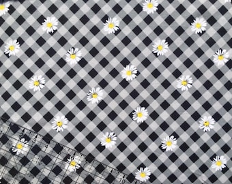 Girl Fabric, Flannel Fabric, Mimosa Daisies Flannel, Fabric BTY, Cotton Fabric, Quilting Fabric, Girl Flannel, Baby Nursery Fabric
