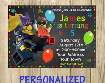 The Lego Movie , Invitation -Invite The Lego Movie Birthday, Invite -The Lego Movie Personalized, Digital File