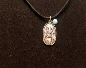 Virgin Mary pendant necklace