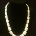 Vintage Natural Mother of Pearl Necklace, 19 inches, shell women's jewelry