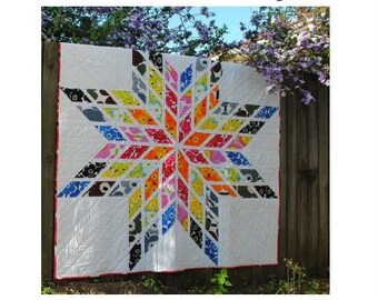 Modern Lone Star Quilt - PDF pattern