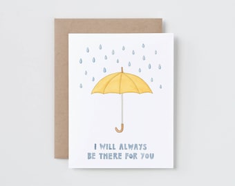I Will Always Be There For You - Umbrella - Card