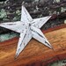 White Star Christmas Tree Topper Decoration 12 inch star tree