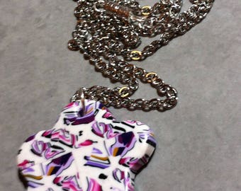 Variation Pink-Purple Flower necklace