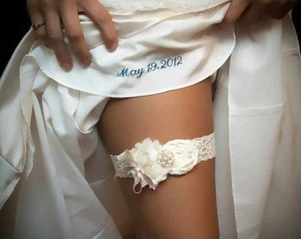 Garters for Wedding Wedding Garter, Vintage Bridal Garter, Lace Garter, with Toss Garter Ivory Wedding Garter Set