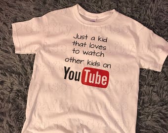 kids youtube shirt