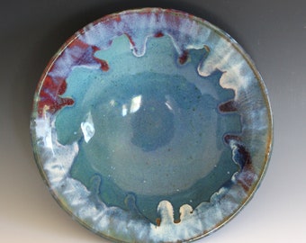 Handmade Ceramic Bowl, pottery bowl, hand thrown stoneware bowl, ceramic serving bowl