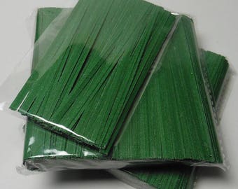 200 pcs 4 in Paper Twist Ties for cello bags - Green