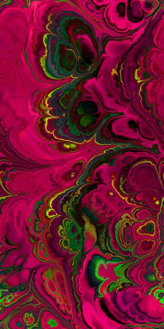 Fushia Pink Modern UNIQUE Handmade Green Jade Velvet Upholstery Fabric Shimmer Fiber Art Fabric