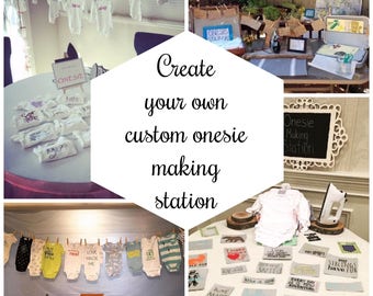 Onesie Making Station, Onesie Decorating Kit, DIY Onesie