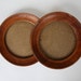 Vintage round frame wood, Frame for photos, Wood frame,Frame with glass, Wall Hanging Decor
