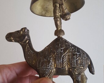 Vintage Brass Camel Hotel Bell