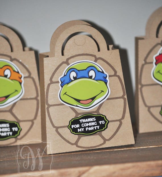 Mutant Ninja Turtle inspire goodie bags Ninja Turtles treat