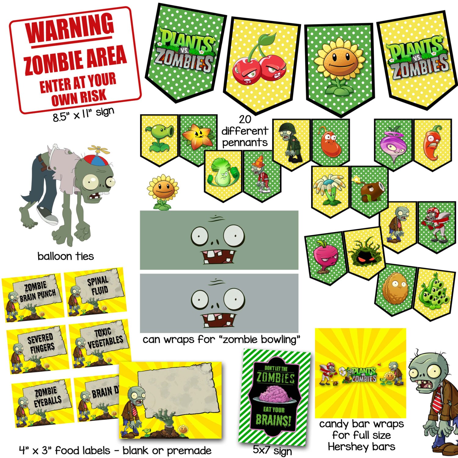 Plants Vs Zombies Printables