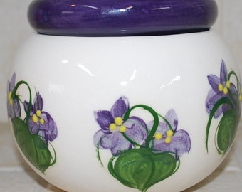 self watering african violet pot, Original Design, purple 4 inch