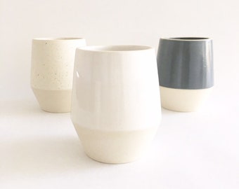 Mug / Tumbler - Ceramic Mug, Pottery Cup, Coffee Mug, Ceramic Mug, Modern Ceramics, Latte, Clay Wine Cup, by Nicole Novena, clay and craft
