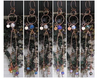 Personalized Suncatcher - Garden Decor - Glass Garden Art - Copper Garden Art - Inspirational Art - Outdoor Decor Fathers Day - Gift for Dad