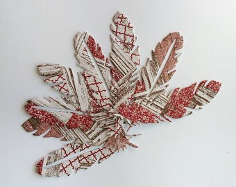 Set of 8 Feather Stickers