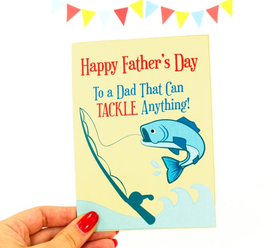 Printable Father's Day Fishing Card DIY Father's Day