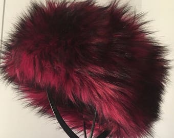 Garnet Luxe Shag Faux Fur Headband