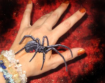 Southern Black Widow Spider Iron on Patch
