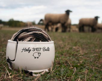 Ceramic Yarn Bowl | Holy Sheep Balls | Yarn Bowl | Knitting, Crochet, Funny yarn bowls from my Charleston, SC Studio