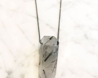 Tourmilated Quartz Necklace