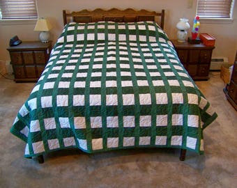 Green and White Trellis
