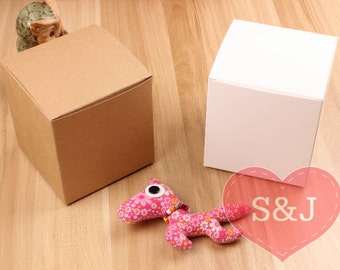 10x BROWN 10x10x10cm DIY Kraft cardboard PaperBoxes