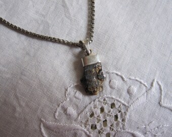 Blue Himalayan kyanite Crystal pendant and silver (8)