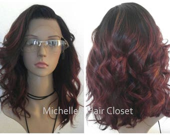 The BEST 100% Premium Quality INVISIBLE Lace Front Human Hair Wig * Custom Cut & Color * Pre-plucked for NATURAL Hairline!!