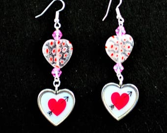 Double Heart Earrings